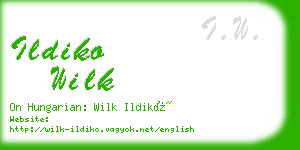 ildiko wilk business card